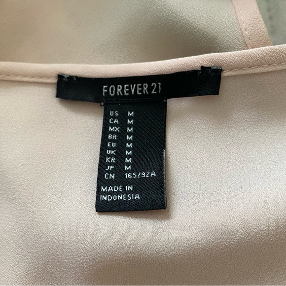 Women's Light Pink Button-Down Cami Top - Picture 6 of 7